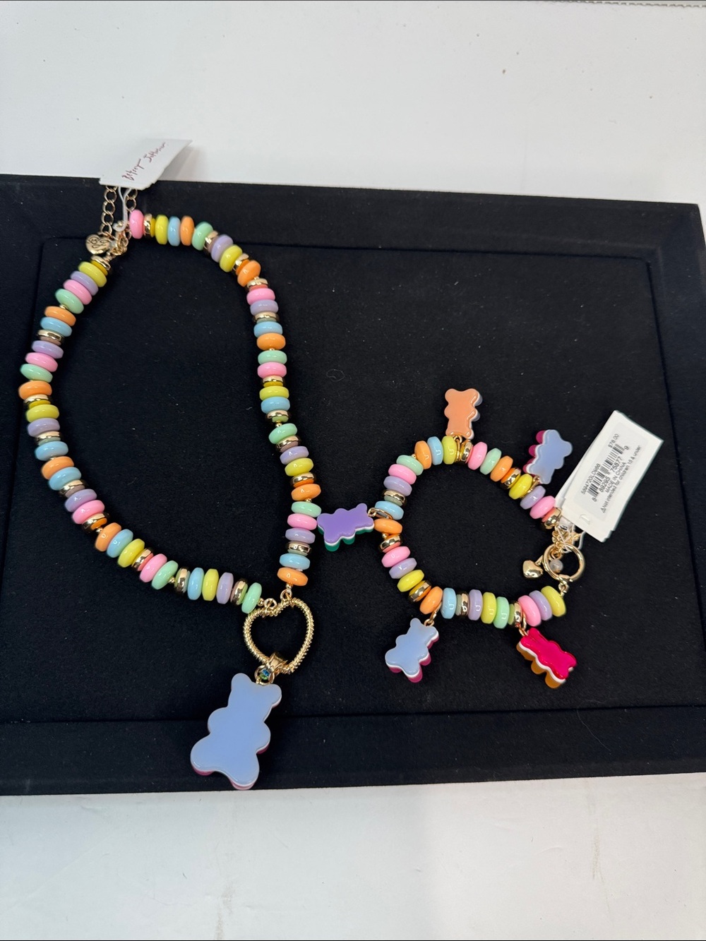 Betsey Johnson Gummy Bear Necklace & Matching Bracelet Set-- NWT - Picture 5 of 7